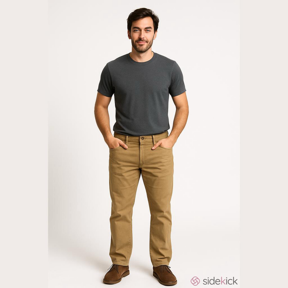 Levi's 514 Straight Leg Jeans Tan 38x32